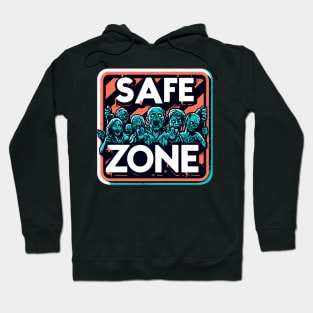 Zombie apocalypse Safe zone Retro Hoodie